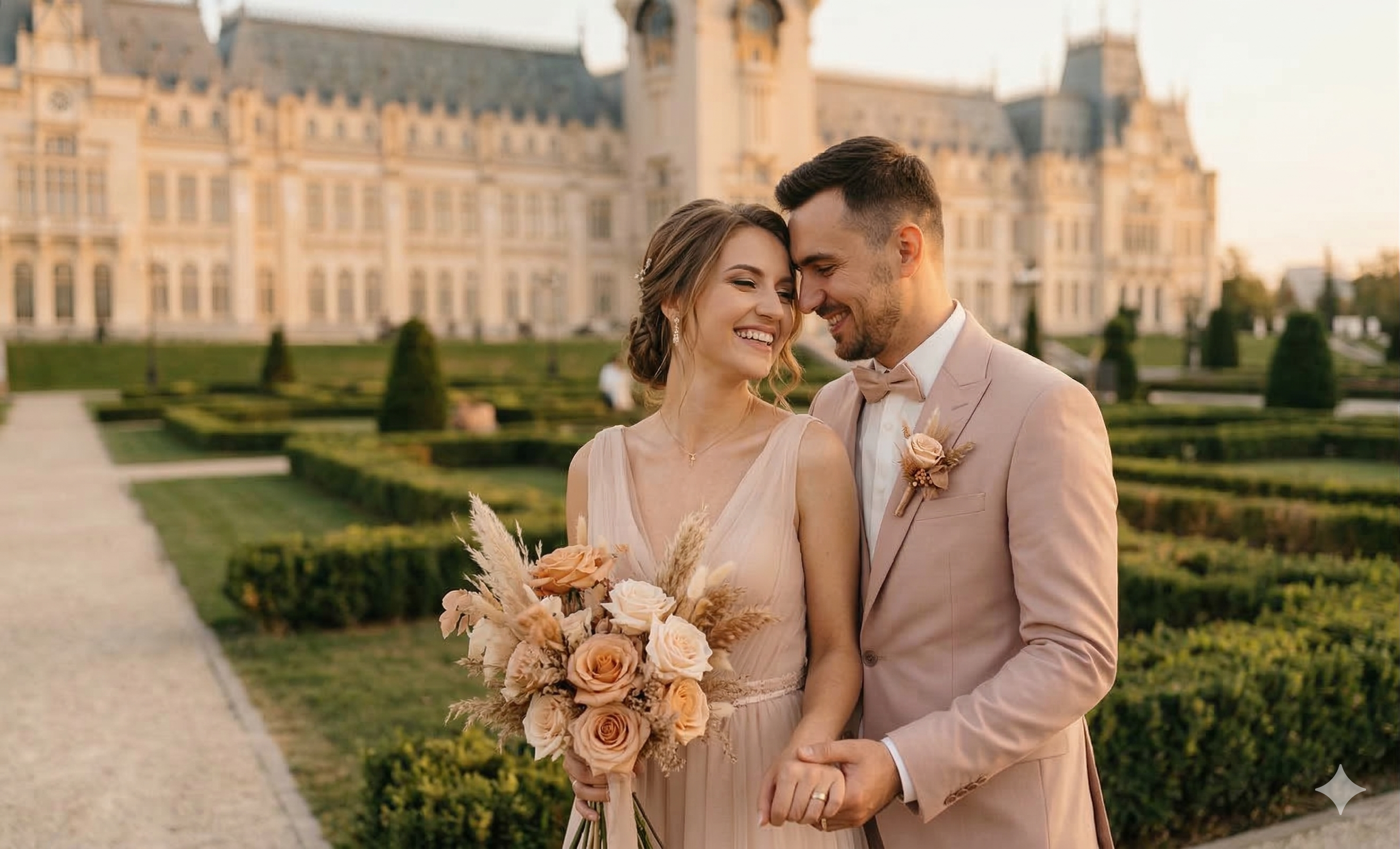 Cuplu elegant pentru homepage-ul Nunta mea în Iași